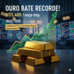 Ouro em Disparada: Metal Precioso Atravessa Barreira Histórica com Cautela do Fed