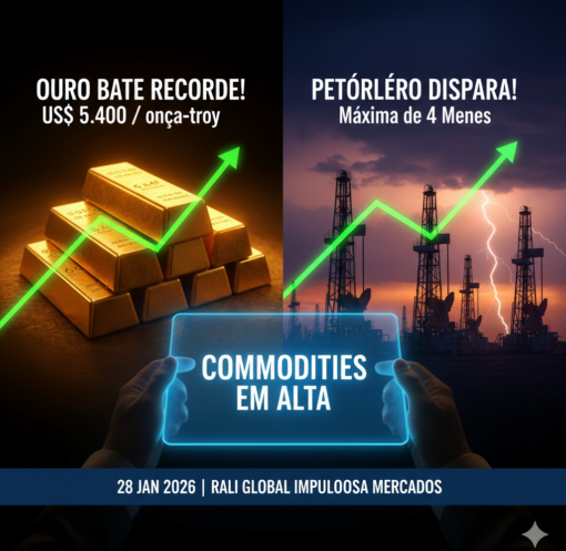 alta do ouro e do petróleo