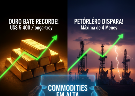alta do ouro e do petróleo