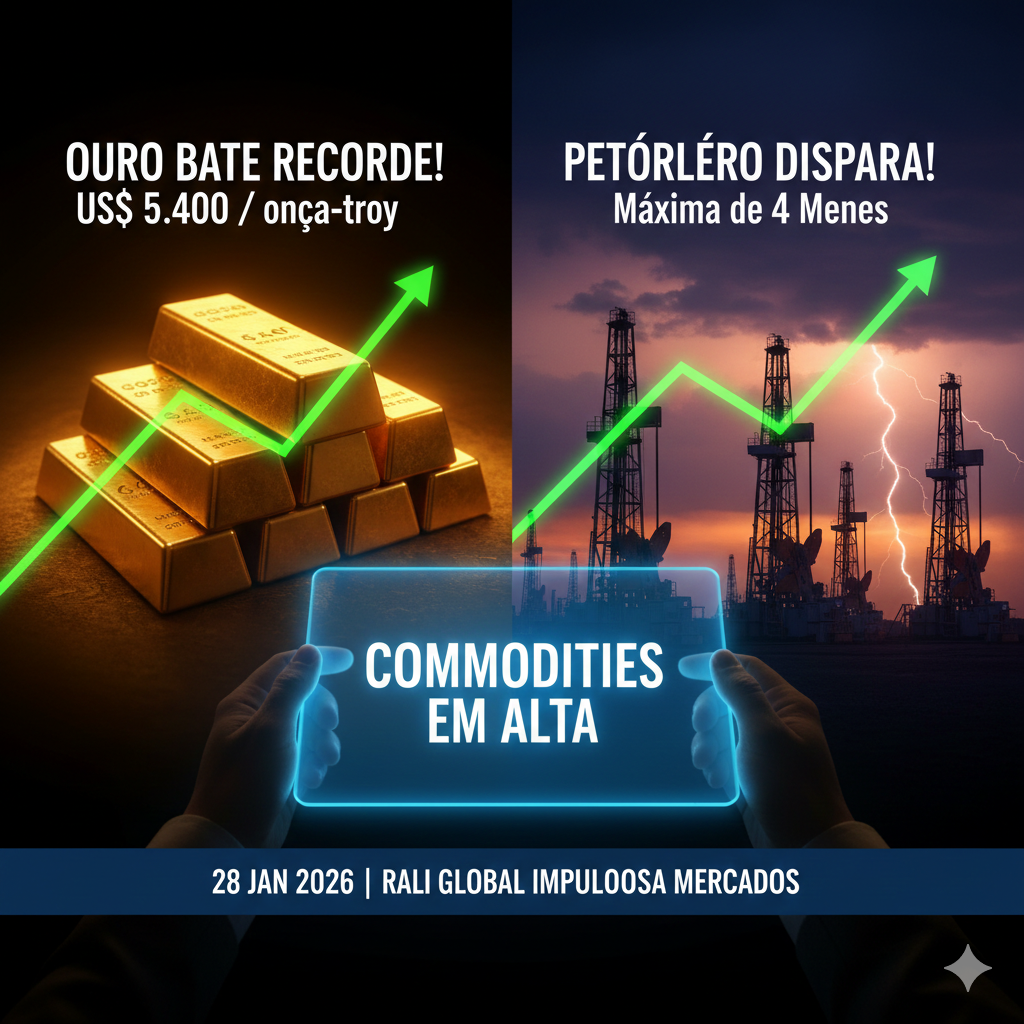 alta do ouro e do petróleo