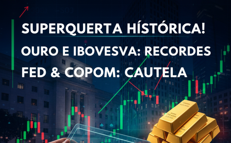 Superquarta Histórica: Ibovespa e Ouro Rompem Marcas Inéditas sob Cautela do Fed e Copom